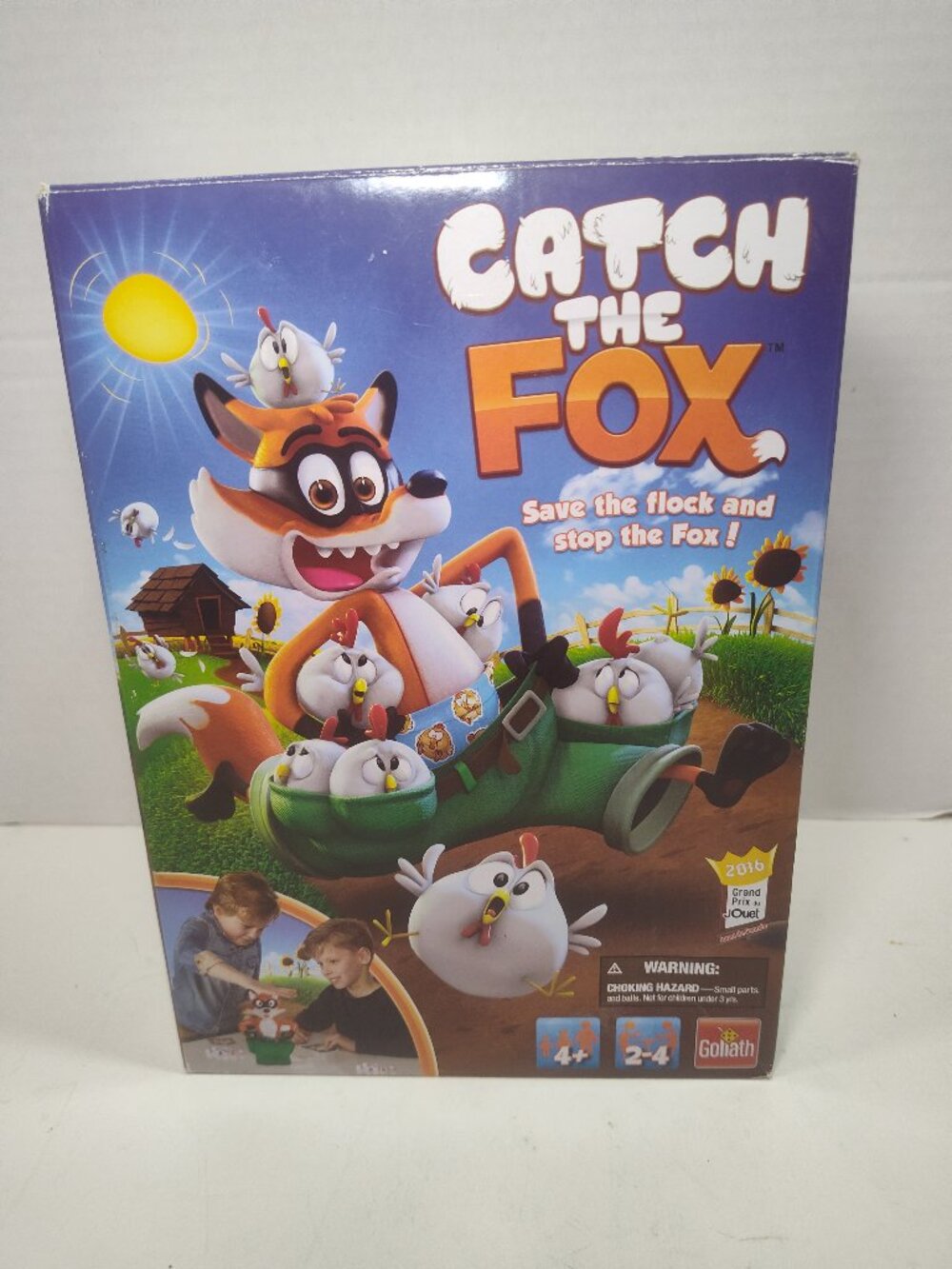 Goliath Catch The Fox Game 2016 #30752 Complete w/Box Chickens
